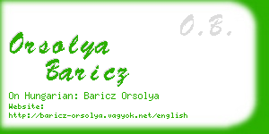 orsolya baricz business card